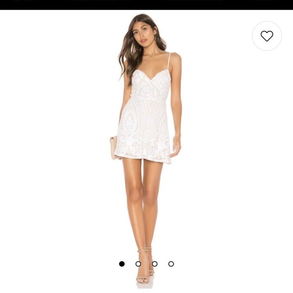Superdown Tiff Mini Dress In White